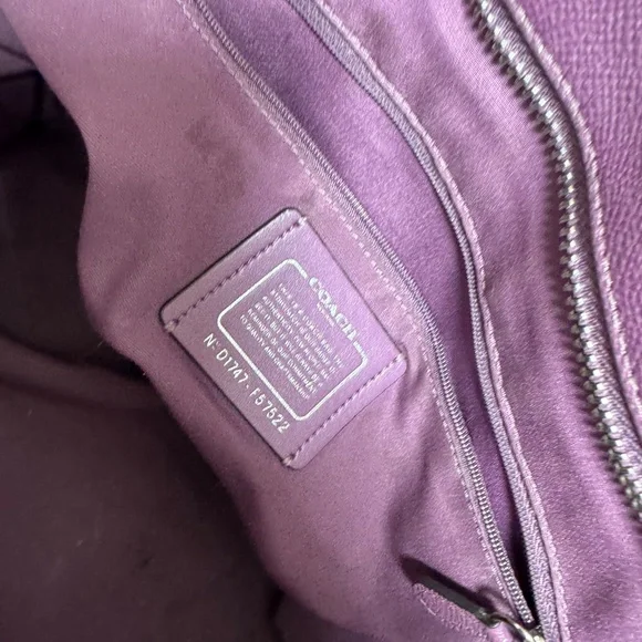 Purple Coach Purse - Picture 4 of 7